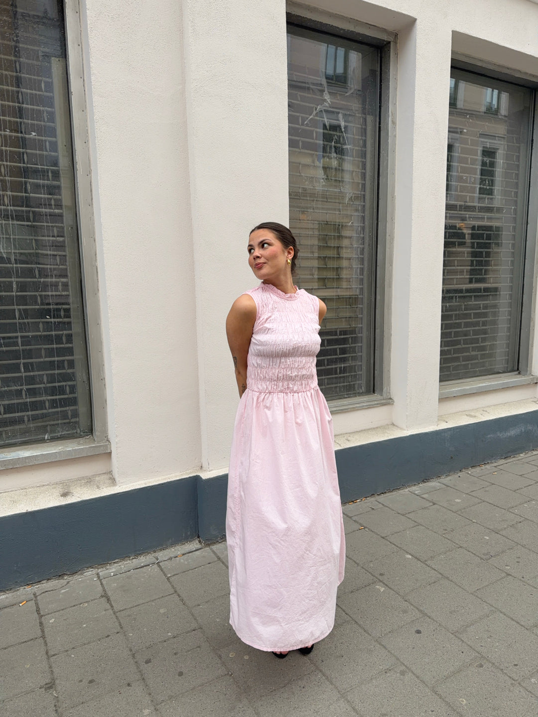 ONLTAMARI Smock Midi Dress - Rosa